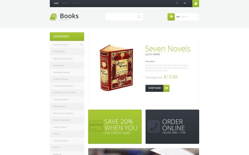 selling books prestashop theme original